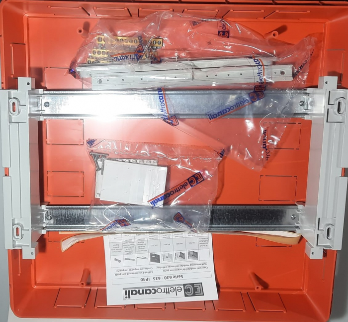 Tablou electric 36 module (2x18 module) incastrat Elettrocanali cu usa fumurie 430x410mm IP40 [4]