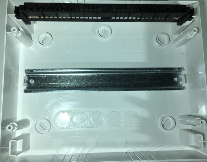 Tablou electric aplicat 12 module plastic 275x225x95mm cu usa fumurie deschidere laterala IP40 [5]