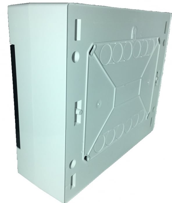 Tablou electric aplicat 12 module plastic 275x225x95mm cu usa fumurie deschidere laterala IP40 [2]