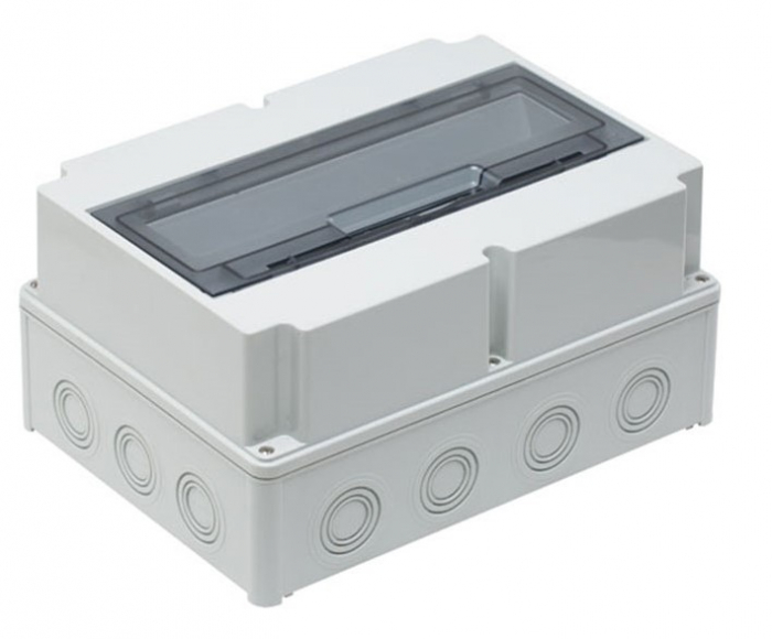 Tablou electric aplicat 14 module IP66 IK06 290x210mm  cu usa fumurie din policarbon PC [1]