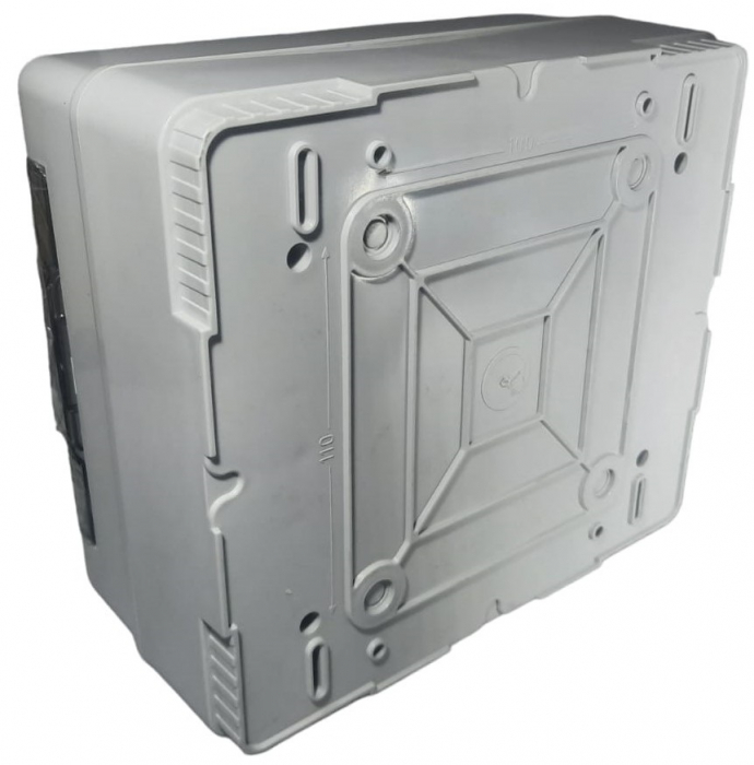 Tablou electric aplicat Elettrocanali 8 module IP65 IK08 cu usa transparenta fumurie [4]
