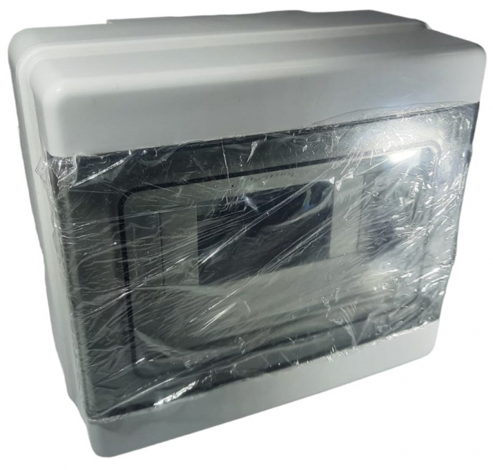 Tablou electric aplicat Elettrocanali 8 module IP65 IK08 cu usa transparenta fumurie [3]