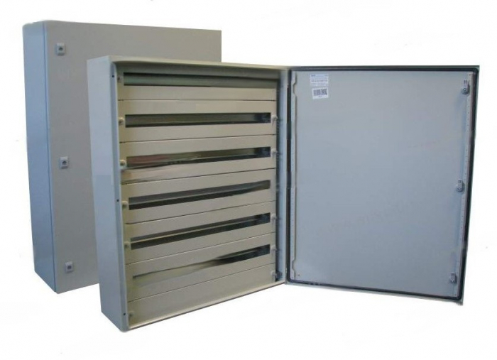 Tablou electric 1000x800x250mm 222 module cofret dulap cabinet metalic modular 6 randuri x 37 module IP66 aparent cu plastroane sina DIN pentru montaj contrapanou placa de montaj IK10 [1]