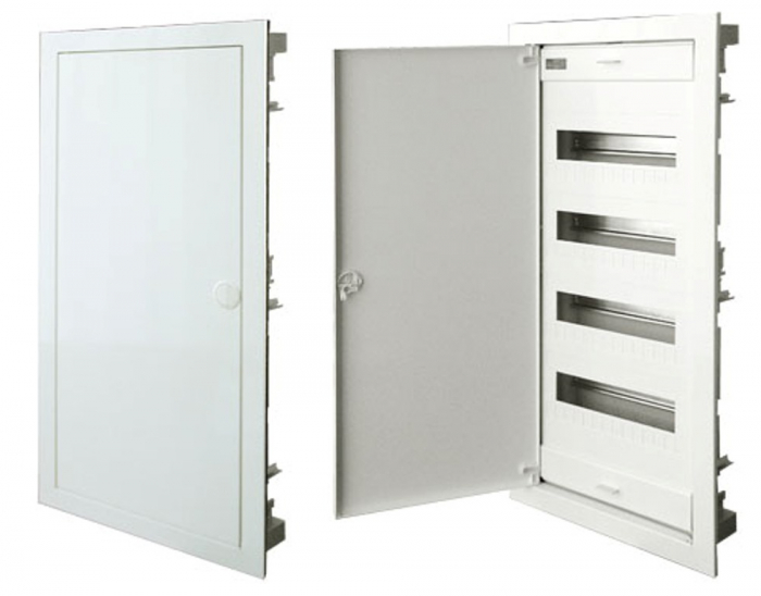 Tablou electric incastrat 48+8 module ST 4 randuri cu usa metalica IP40 [2]