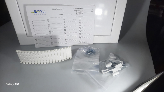 Tablou electric incastrat 48+8 module ST 4 randuri cu usa metalica IP40 [8]