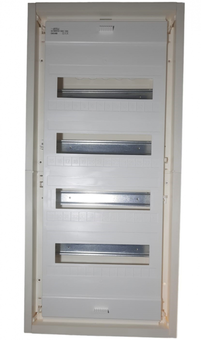 Tablou electric incastrat 48+8 module ST 4 randuri cu usa metalica IP40 [4]