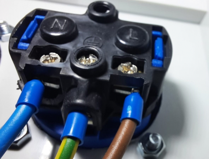 Tablou organizare de santier 7 module cu sigurante Schneider curba C precablat echipat cu 2 prize monofazice schuko 16A IP54 [10]