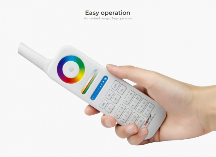 Telecomanda Mi-Light FUT086 MiBoxer 8-zone LoRa 433MHz sistem pentru control lămpi, rază 2 km [10]