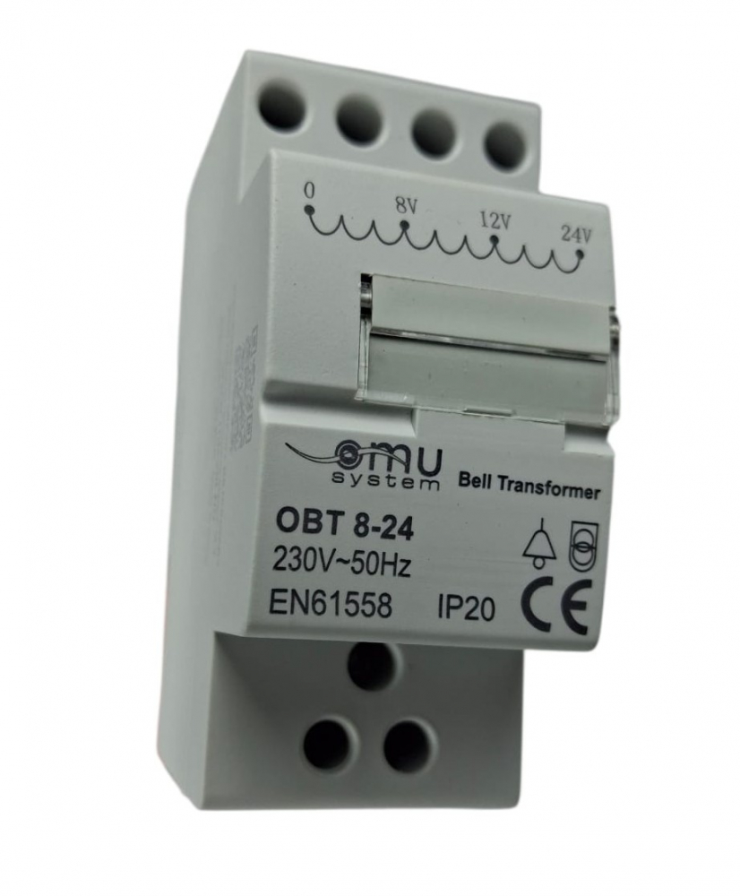 Transformator pentru sonerie 230V / 8-24V 8VA IP20 , montaj pe sina in tablouri electrice [4]