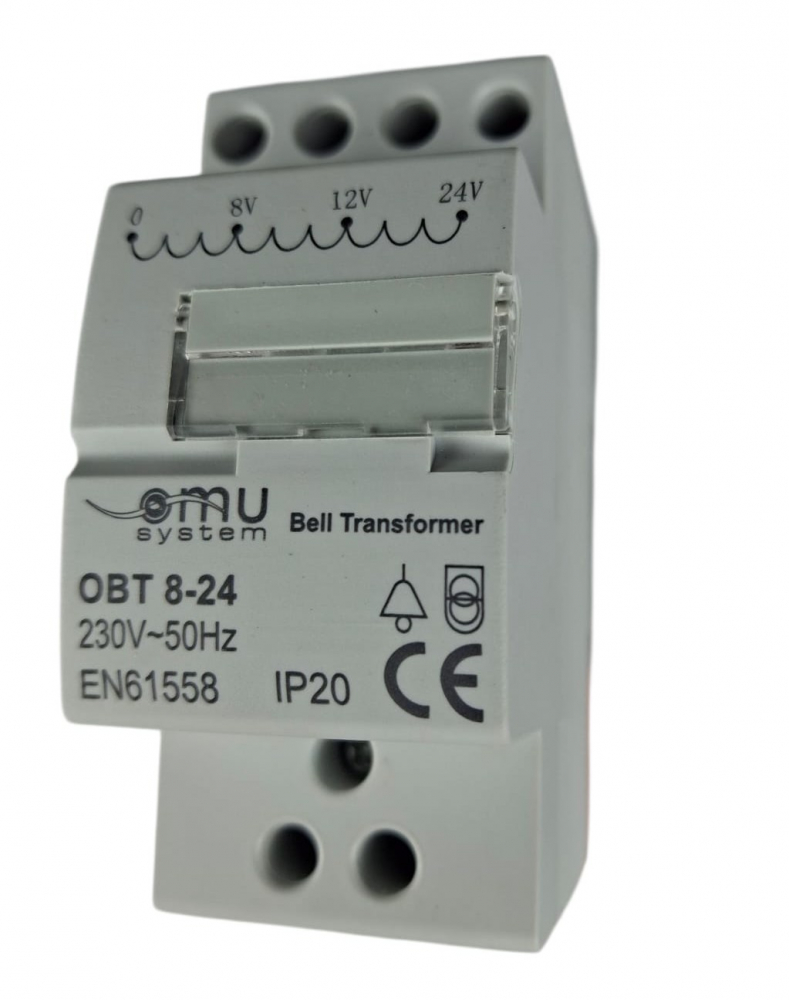Transformator pentru sonerie 230V / 8-24V 8VA IP20 , montaj pe sina in tablouri electrice [3]