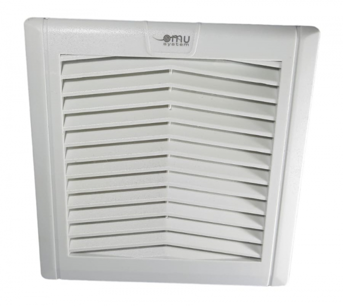 Ventilator 152x152mm cu filtru si grilaj pentru tablouri electrice  22W 93m3/h 230V IP54 [4]