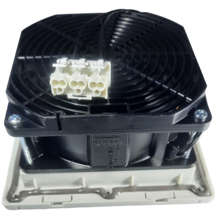 Ventilator 152x152mm cu filtru si grilaj pentru tablouri electrice  22W 93m3/h 230V IP54 [6]