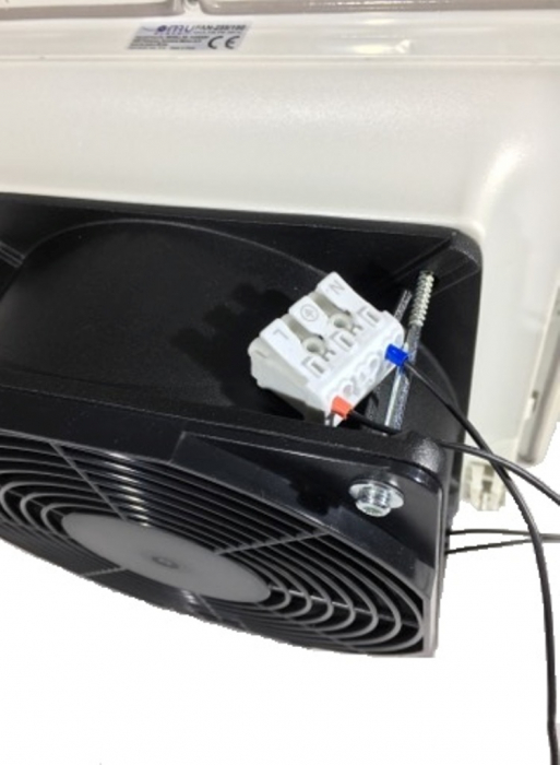 Ventilator cu filtru pentru tablouri electrice 255x255mm 47W 520m3 230V IP54 [3]