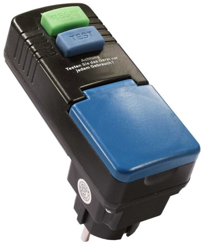 Adaptor de protecție personală PRCD, priza cu protectie diferentiala 30 mA, timp de declanșare mai mic de 30 ms, 230V, 16A, max. 3500W IP44 [2]