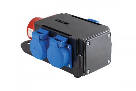 Adaptor trifazic industrial MIXO IP44 intrare 5 poli 16A iesire 3 schuko 230V [5]
