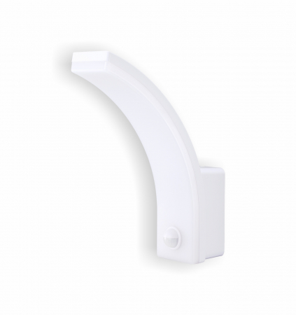 Lampi - Aplică de exterior 20W 1700lm albă 4000K lumină naturală IP65 cu senzor de mișcare, distanță de detecție maxim 9m, garanție 5 ani