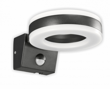 Aplice si plafoniere - Aplică de exterior 20W 1800lm 4000K lumină naturală IP65 cu senzor de mișcare, distanță de detecție maxim 9m