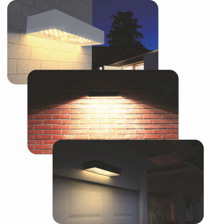 Aplică de exterior 6W 900lm 4000K IP65 felinar solar de perete culoare neagră ABS + PC detectie 140°x70° pana la 6 metri, baterie 18650, 3.7V, 3000mAh, 11.1Wh [2]