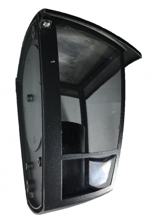 Aplica de exterior felinar pentru perete negru E27 max 60W 195x180mm IP44 [4]