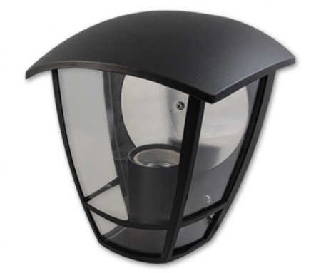 Aplice si plafoniere - Aplica de exterior felinar pentru perete negru E27 max 60W 195x180mm IP44
