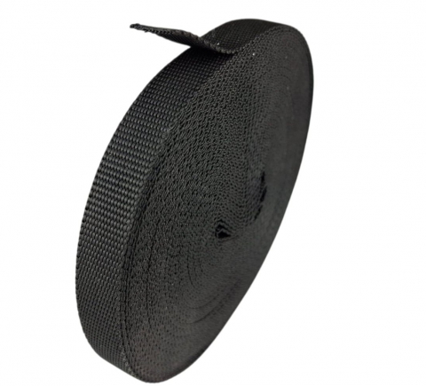 Accesorii electrice - Bandă de asamblare țesătură neagră, bandă de fixare 15x1,3 mm polipropilenă 15 m lungime