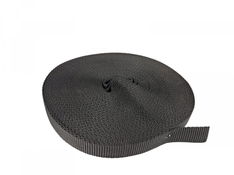 Bandă de asamblare țesătură neagră, bandă de fixare 15x1,3 mm polipropilenă 15 m lungime [1]