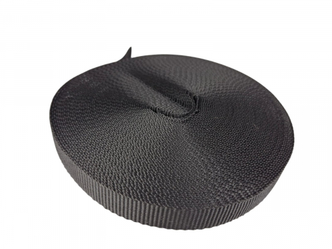 Bandă de asamblare țesătură neagră, bandă de fixare 15x1,3 mm polipropilenă 15 m lungime [3]