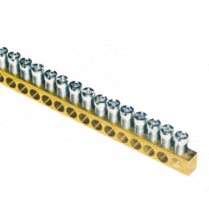 Accesorii tablouri electrice - Bara de conexiune PEN 63A 9x6,5x1000mm surub M5 16mm2