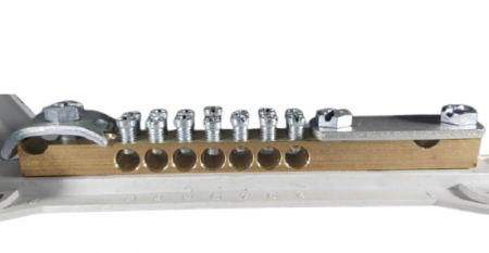 Bara egalizare de potential 2x7x6-25 mm² pentru platbanda 30x4 conductor 8-10mm [5]