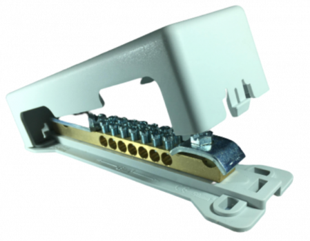 Sisteme de impamantare - paratrasnet - Bara egalizare de potential 2x7x6-25 mm² pentru platbanda 30x4 conductor 8-10mm