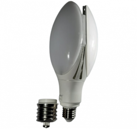 Bec LED de mare putere 40W E27 5200lm 4000K uz industrial cu adaptor E40/E27 [2]