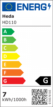 Bec LED HEDA A60, 7W=40W  475lm lumina rece 6500K [1]