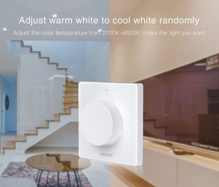 Buton Mi-Light MiBoxer și panou de comutare rotativ Telecomandă LED albă K1 [6]