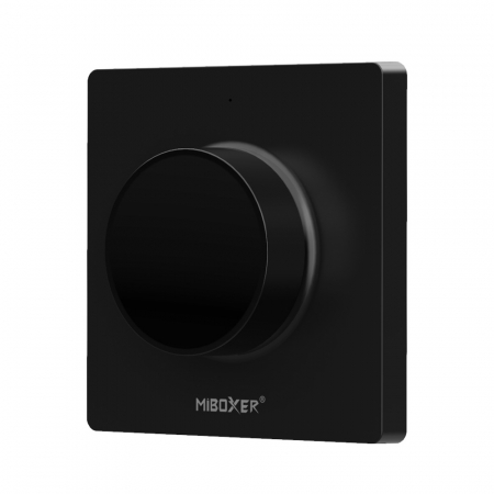Banda led si accesorii - Buton Mi-Light MiBoxer și panou de comutare rotativ Telecomandă LED neagră K1 wireless maxim 30m