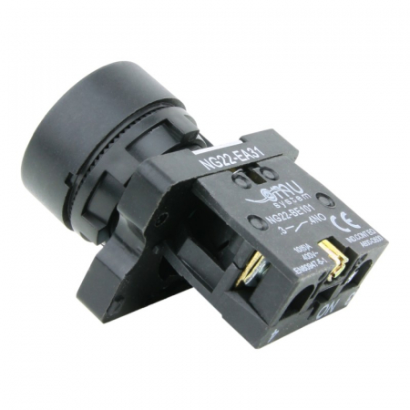 Buton verde simplu fara lumina cu revenire pentru tablouri electrice 1NO 6A 230V [2]