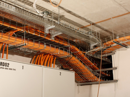 Canal cablu metalic 150x50mm din sarma mesh galvanizat lungime 2m jgheab pentru trasee electrice [5]