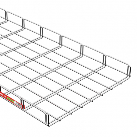 Canal cablu metalic 400x50mm din sarma mesh galvanizat lungime 2 metri jgheab pentru trasee electrice [1]