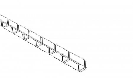 Canal cablu metalic din sarma - Canal cablu metalic 50x50mm din sarma mesh galvanizat lungime 2m jgheab pentru trasee electrice