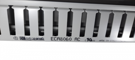 Canal cablu perforat slitat Elettrocanali 80x60mm gri pentru circuite electrice [1]