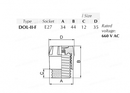 Capac ceramic E27 pentru sigurante fuzibile patron fuzibil 2-25A [1]