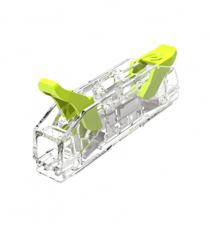 Accesorii electrice - Clema conectare 2 fire 0.2-4mm² cupru litat/flexibil si masiv/solid 400V 32A, transparenta tip push-in