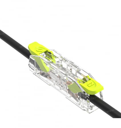 Clema conectare 2 fire 0.2-4mm² cupru litat/flexibil si masiv/solid 400V 32A, transparenta tip push-in [1]