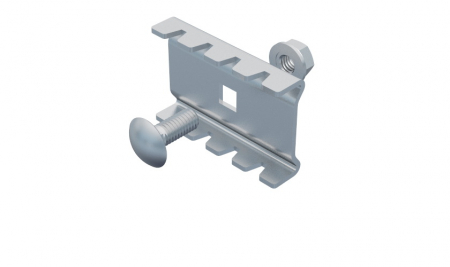 Canal cablu metalic din sarma - Clema de legatura, cuplare  SZM1 pentru canal de cablu din sarma mesh cu surub M6x16mm