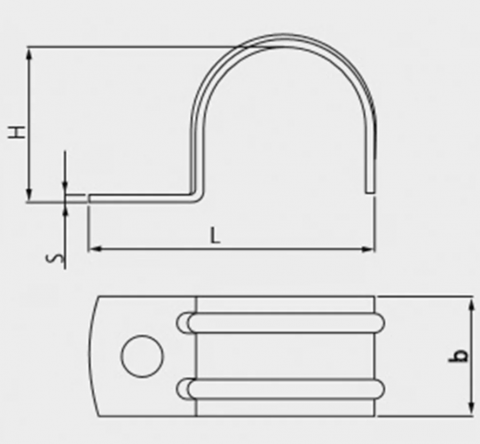 Clema metalica 16mm CELO pentru cabluri sau tevi [1]