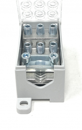 Clema pe sina bloc de distribuție a fazelor PVB 160-6 160A 1x16-95mm² + 6x2,5-35mm² Cu-Al 1000V AC / DC [4]