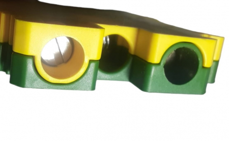 Clema pe sina bloc terminal 4mm² verde-galben 32A 42.5x47mm 690V [4]