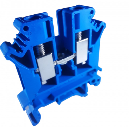 Clema pe sina bloc terminal 6mm² albastra 32A  42.5x47mm 690V [5]