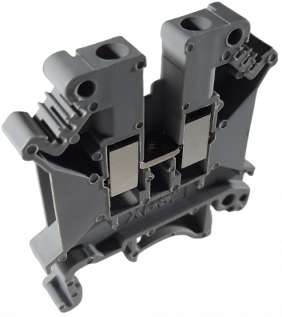 Cleme pe sina DIN - Clema sir terminala 2.5mm2 gri montaj pe sina DIN 35mm 690V 32A
