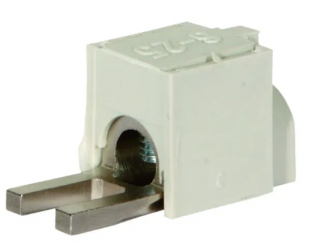 Clema terminala de conexiune cu prindere tip furca 6 -25mm² 63A cu capac pentru protectie la atingere directa [1]
