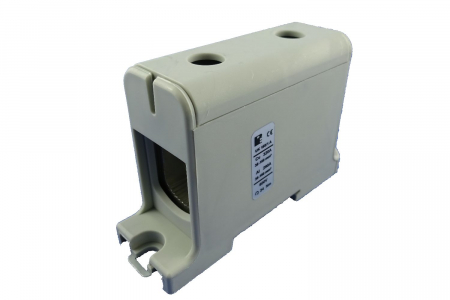 Cleme pe sina DIN - Cleme terminale conexiune Cu-Al 150mm² montare pe sina DIN 35mm 290A (Al) 320A ( Cu)